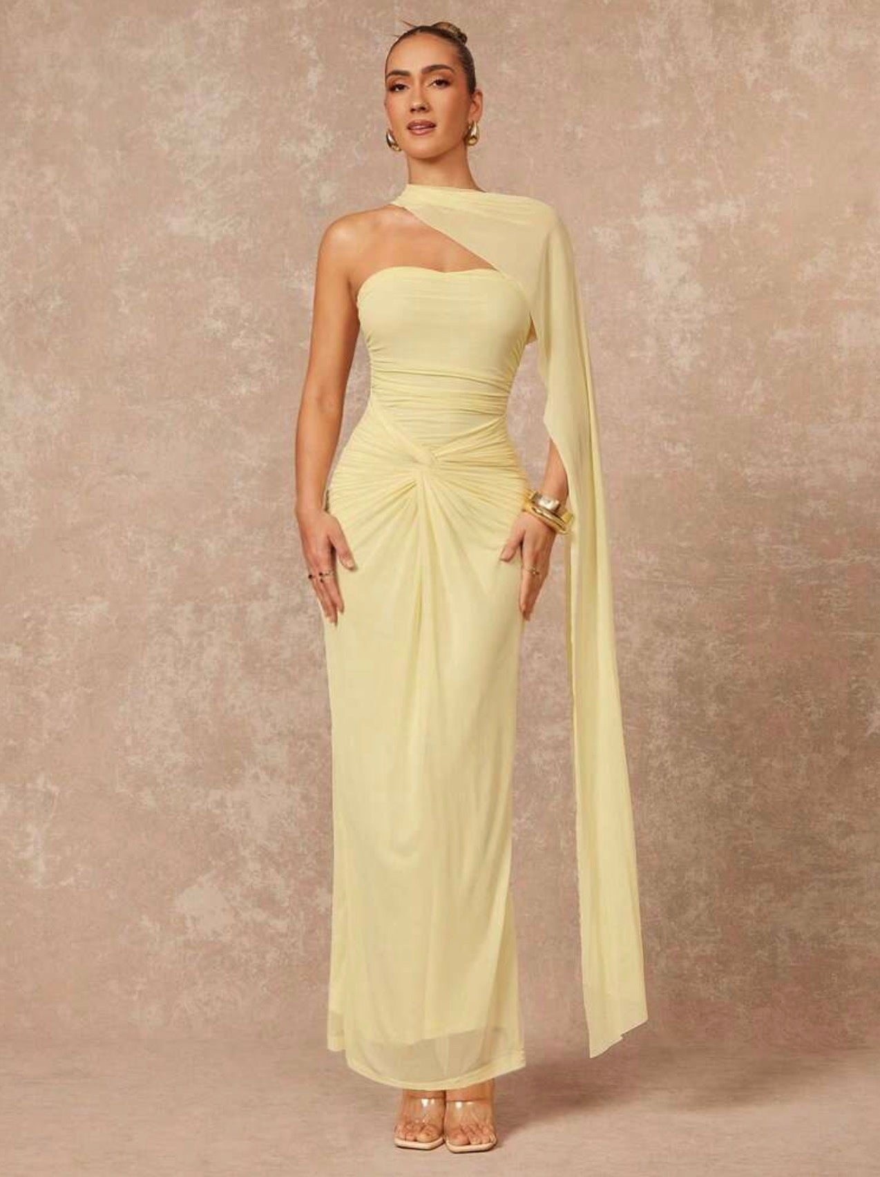 Maxi vestido amarillo