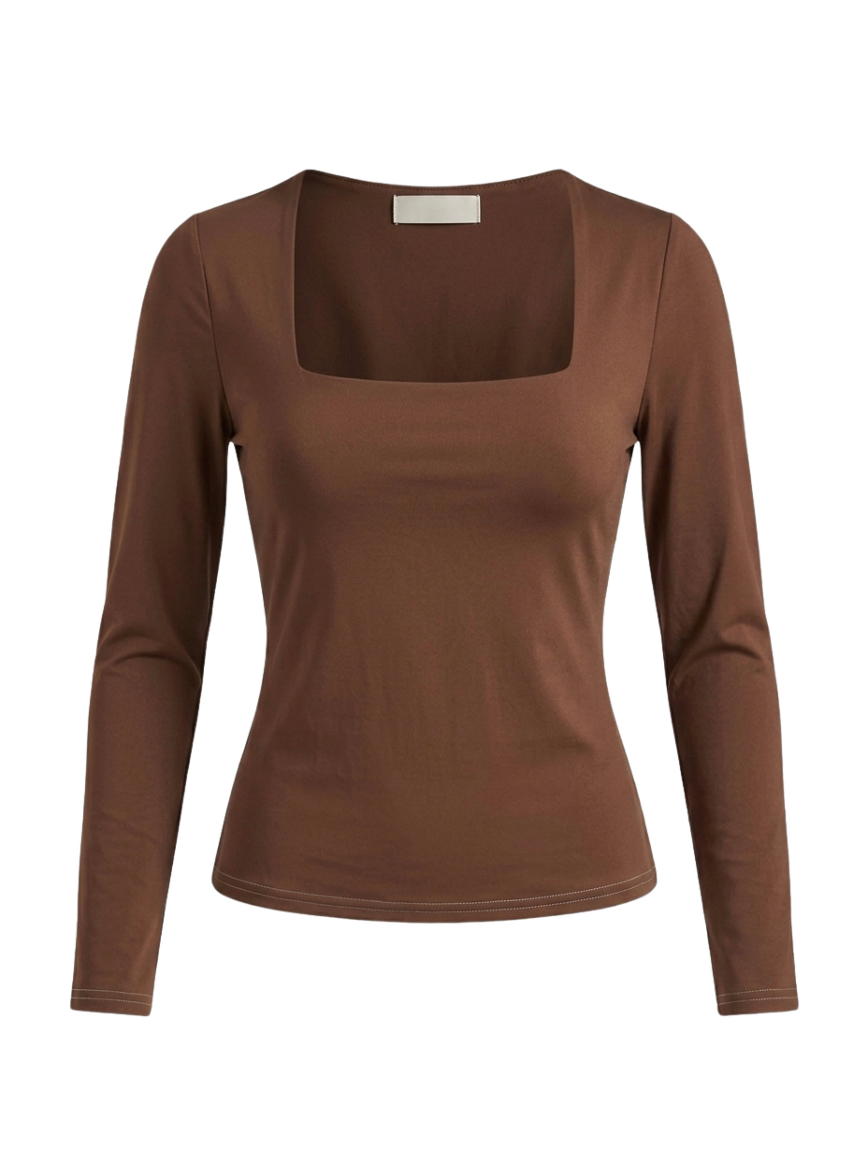 Blusa manga larga básica