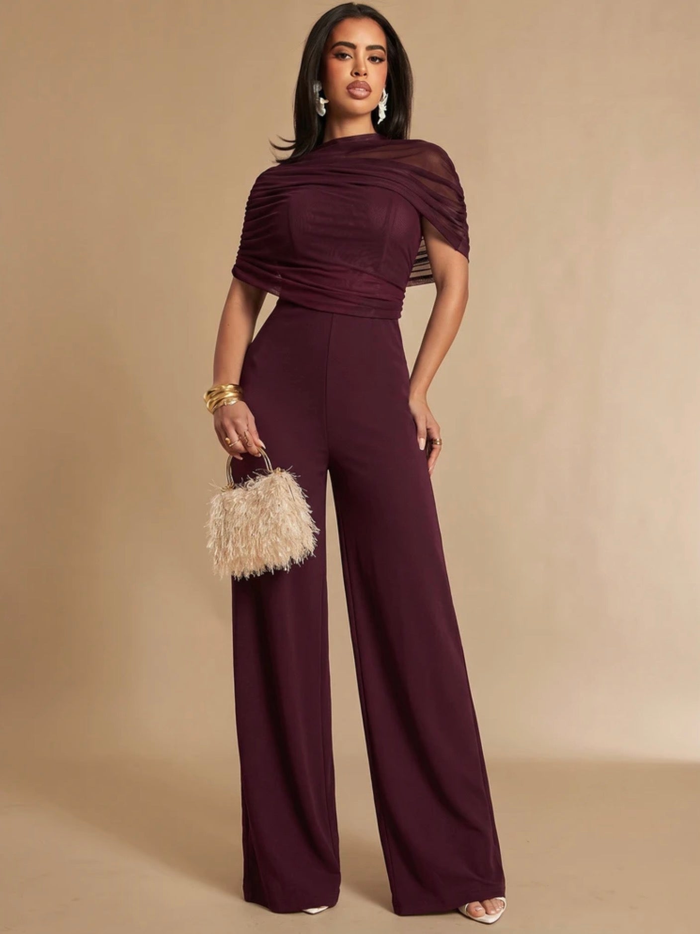Jumpsuit granate