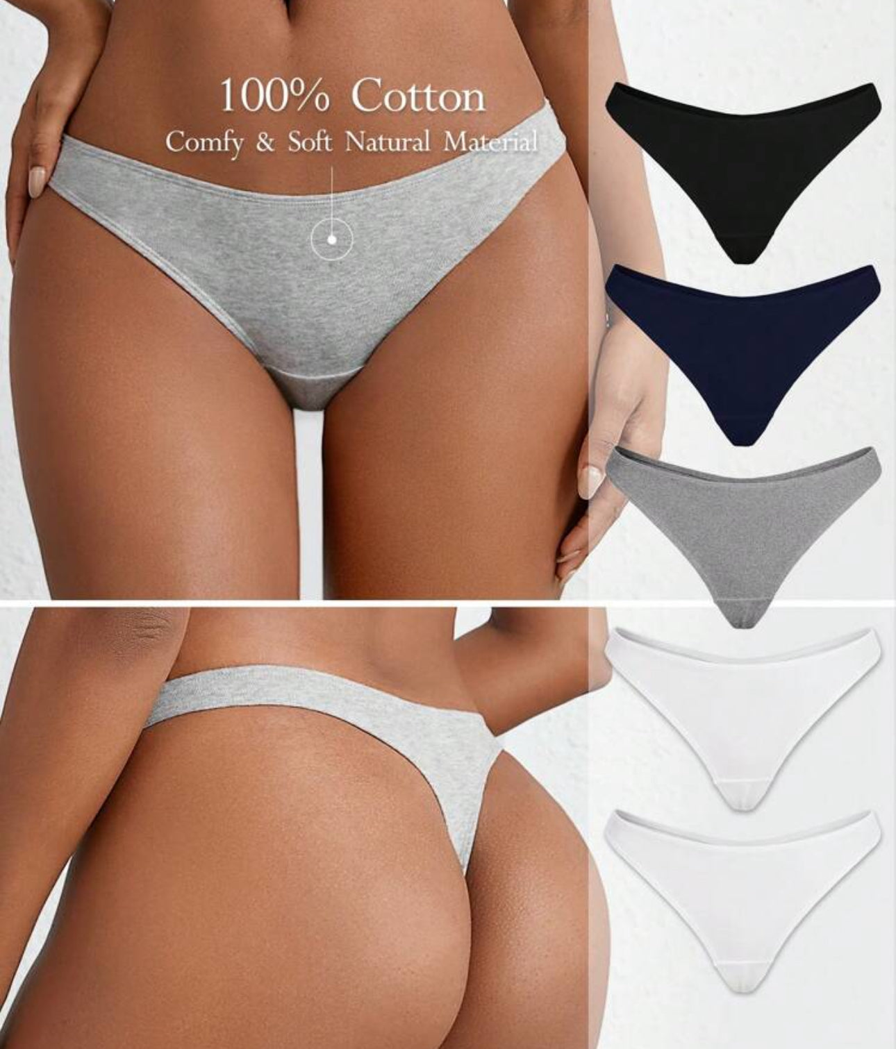 Tanga de algodón